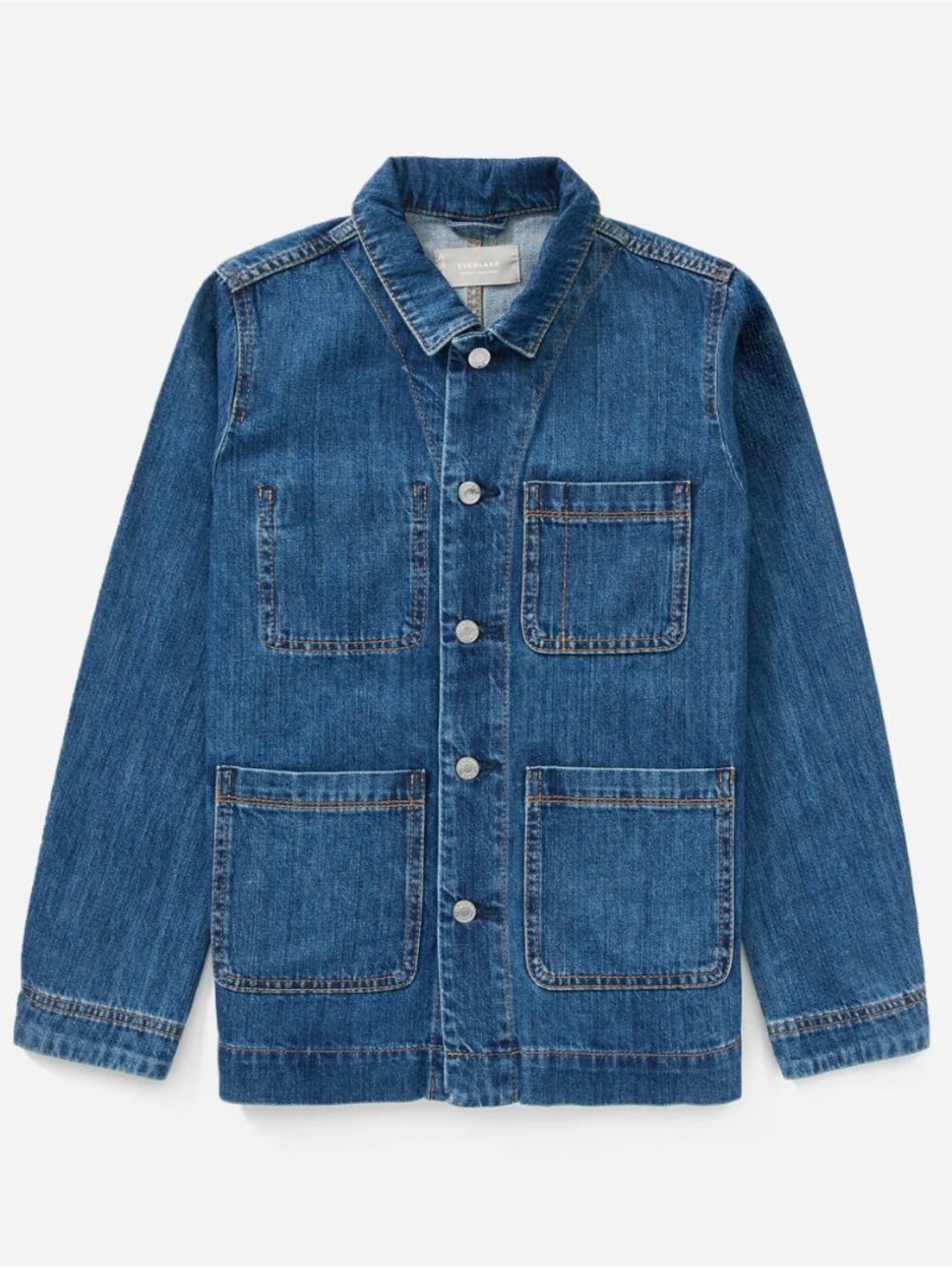 Everlane Denim Chore Jacket — Medium Wash — Small